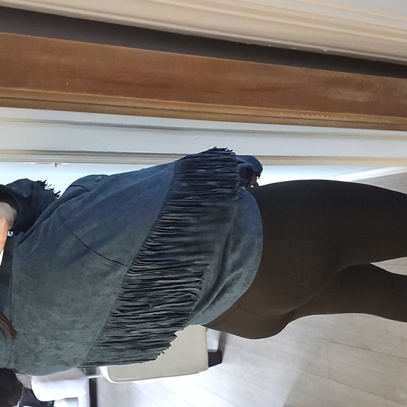 Blank NYC Fringe Utility Jacket in Deep Blue - Picture 6 of 11